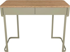 Toaletný stolík Elivo 110 cm so zásuvkami na ráme - eukalyptus / dub baltic dune