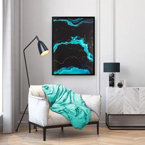 OBRAZ 477 53X73 CM TYRKYSOVÝ