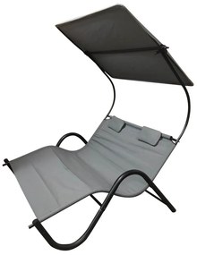 Lehátko pre dve osoby DELUX v 3 farbách- sivá