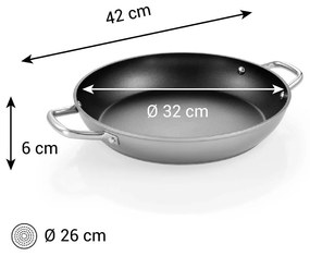 Tescoma Panvica GrandCHEF+ pr. 32 cm, 2 úchyty, pr. 32 cm