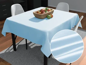 Biante Saténový štvorcový obrus polyesterový Satén LUX-L062 Svetlo modrý 130x130 cm