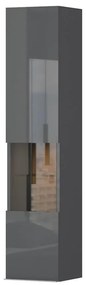 Vitrína Onyx VK30-1KS/ON lakované anthracite/pacific walnut