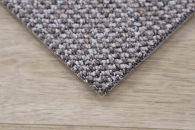 Spoltex, AKCIA: 115x135 cm Metrážny koberec Texas 23 šedobéžový, šíře, šedá, filc, chodba / predsieň