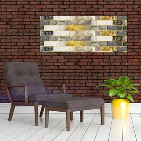 Obraz - Dekor s textúrami (120x50 cm)