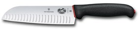 Victorinox - Kuchynský nôž Santoku DUAL GRIP 17 cm čierny