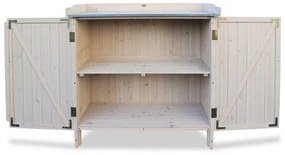Habau Záhradná skriňa s pracovnou plochou (sivá)  (100271514)