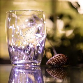 Vianočný svetelný reťazec 50 LED, studená biela