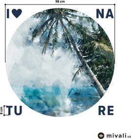 Samolepky na stenu - Palmy s nápisom