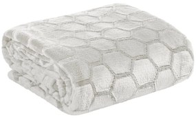 EUROFIRANY FLANELOVÁ DEKA ZOE2 150X200 CM STRIEBORNÁ