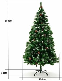 InternetovaZahrada Umelý vianočný stromček 180 cm so snehom