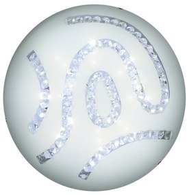 CLX Moderné nástenné / stropné LED osvetlenie FOGGIA, 10W, studená biela, 30cm, okrúhle