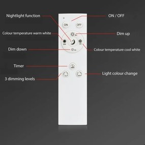 Brilo - LED Stmievateľný prisadený luster FRAME LED/50W/230VWi-Fi Tuya + DO