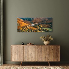 Obraz mosta v škótskom údolí (120x50 cm)
