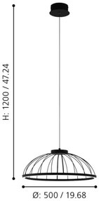 Eglo 99403 - LED Luster na lanku BOGOTENILLO LED/27W/230V