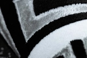 Koberec GLOSS 2813 87 styl, greek - čierny, sivý