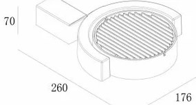 Gardino LX1241A - LED Vonkajšie nástenné svietidlo MARGHERITA LED/15W/230V IP54