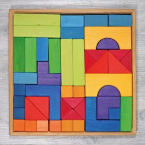 Grimm's - Základná drevená stavebnica - 46 ks