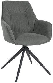 Jedálenská stolička Jules - látka - Sivá