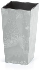 Prosperplast Kvetináč s vložkou Urbi Square (33 x 61 x 33 cm (Š x V x H), sivá/betón)  (100275788)