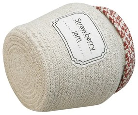Krémový látkový detský kôš na hračky ø 20x23 cm Jam Jar – Lorena Canals