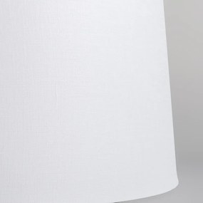 Stropné svietidlo matná čierna s bielym tienidlom 45 cm - Combi