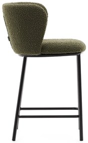 Zelená barová stolička (výška sedadla 65 cm) Ciselia – Kave Home