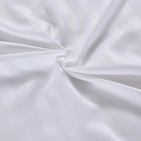 Hotelové obliečky z mikrovlákna JASMINE biele - prúžok 2 cm, hotelové vrecko Rozmer obliečky: 70 x 90 cm | 140 x 200 cm