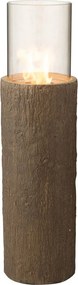 Hnedý biokrb v tvare kmeňa stromu Brasero Trunk - Ø 23*88 cm
