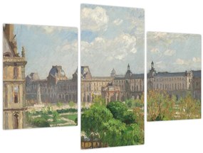 Obraz - Camille Pissarro, Place du Carrousel, Paris, reprodukcia (90x60 cm)
