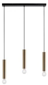Leuchten Direkt 15618-60 - Luster na lanku BRUNA 3xE27/60W/230V mosadz