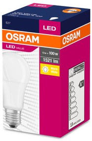 OSRAM LED žiarovka VALUE, E27, A100, 13W, 1521lm, 2700K, teplá biela