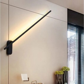 Toolight - LED nástenné svietidlo 12W 92CM APP584-1W , čierna, OSW-09756