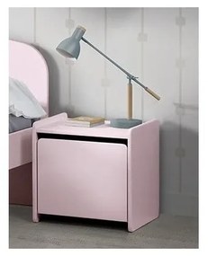 Ružový nočný stolík Vipack Kiddy
