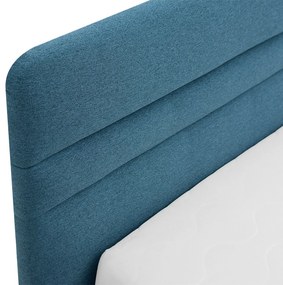 Koska čalúnená posteľ FINES 180x200 pneu azúrová