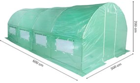 Fóliovník 300 x 600 cm (18 m²) zelený