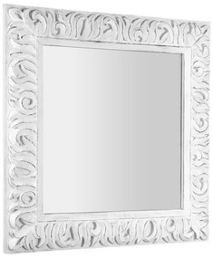 Sapho, ZEEGRAS zrkadlo v ráme, 90x90cm, biela Antique, IN395