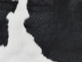 Koberec z umelej kože 130 x 170 cm čierna/biela BOGONG Beliani