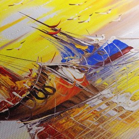 Obraz - Maľba loďou (150x105 cm)