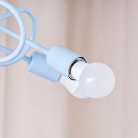 Prisadený luster OXFORD 3xE27/15W/230V modrá