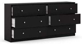 Čierna komoda Tvilum May, 143 x 68 cm