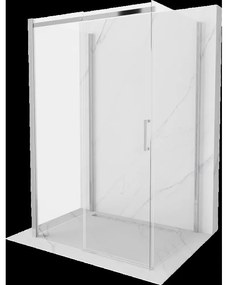 Mexen Omega sprchový kút 3 stenový, posuvný 130 x 100 cm, transparentný, chróm - 825-130-100-01-00-3S