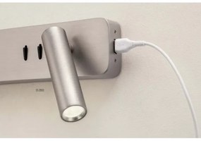 Redo 01-2993 - LED nástenné svietidlo OASIS LED/3W/230V+1xG9/10W USB CRI 90 chróm