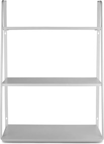 Nástenná 3 poschodová polica šedá