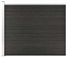 Plotový panel WPC 175x146 cm sivý