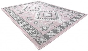 Dywany Łuszczów Kusový koberec Sion Sisal Aztec 3007 pink/ecru – na von aj na doma - 160x220 cm