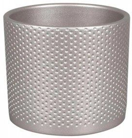 Obal na kvetináč Zeus Dots 17 cm sivý