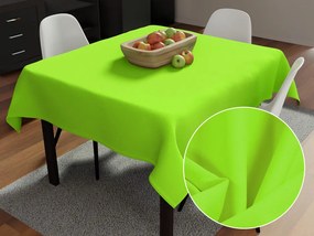 Biante Dekoračný štvorcový obrus Rongo RG-041 Žiarivý zelený 100x100 cm