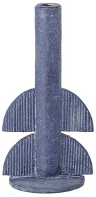 Modrý svietnik Bloomingville Bess, výška 22 cm