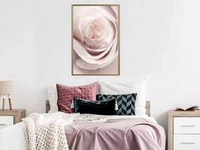 Artgeist Plagát - Porcelain Rose [Poster] Veľkosť: 40x60, Verzia: Zlatý rám s passe-partout