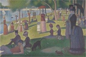 Obraz - Georges Seurat, A Sunday on La Grande Jatte, reprodukcia (90x60 cm)